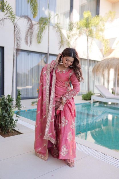 Embroidered Sharara Set