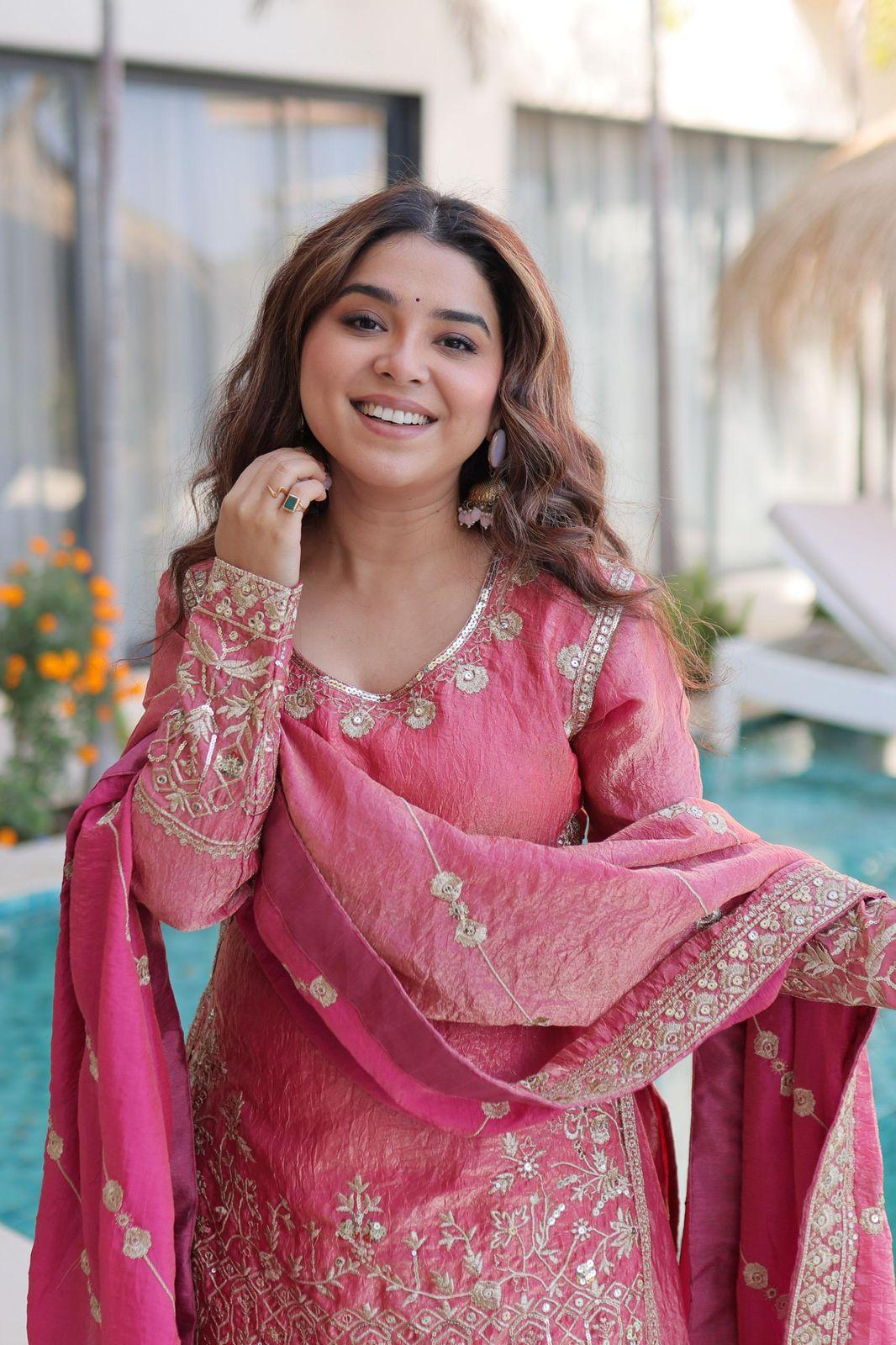 Embroidered Sharara Set