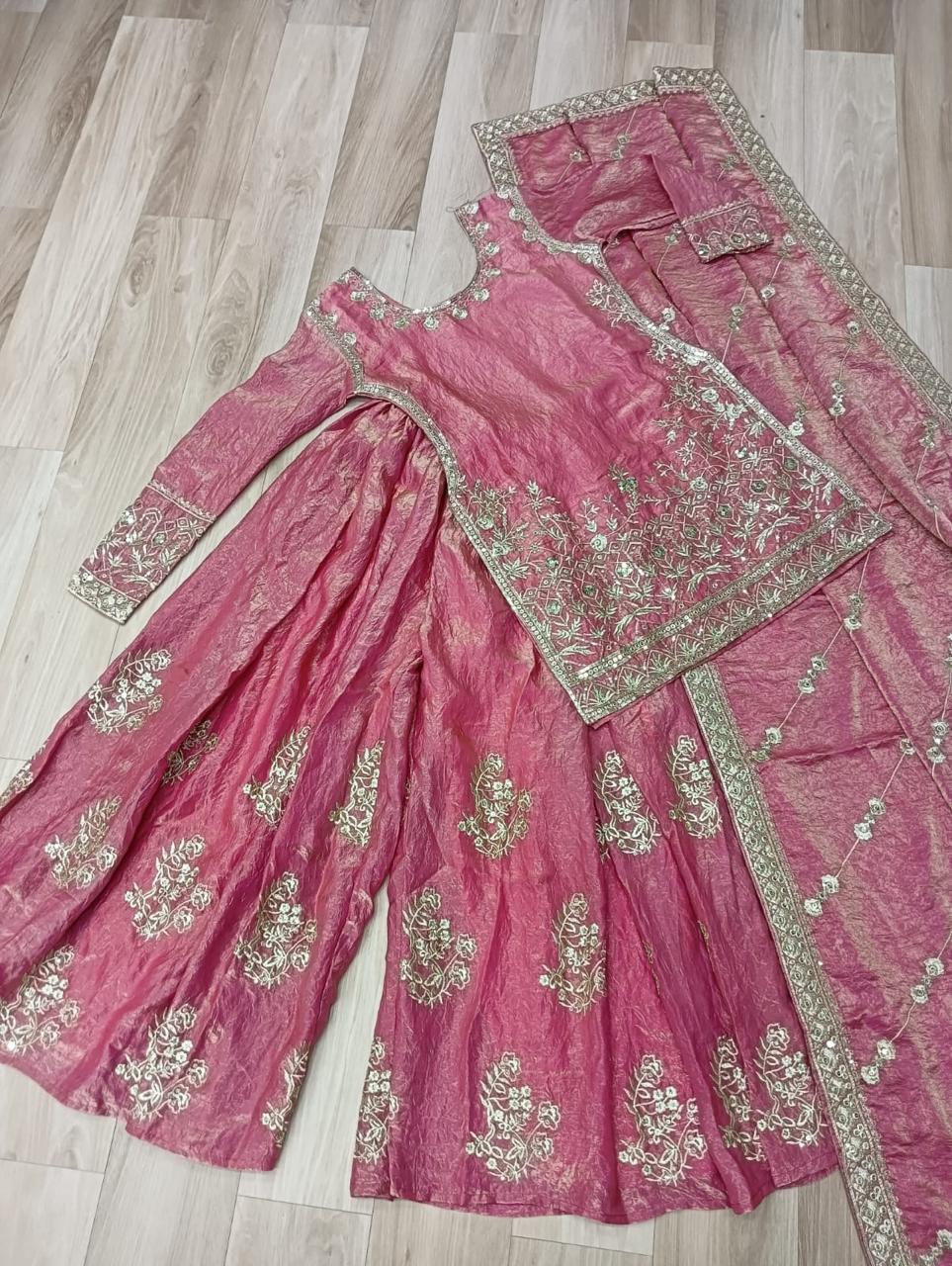 Embroidered Sharara Set
