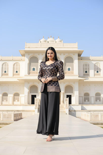 Embroidered Top Plazzo Set  Co-Ord Set for Women