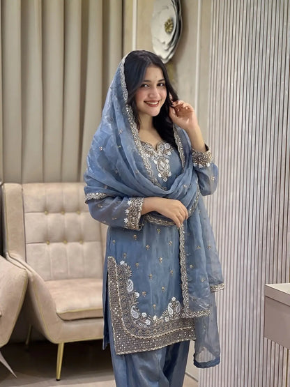 Farshi Top Plazzo Set