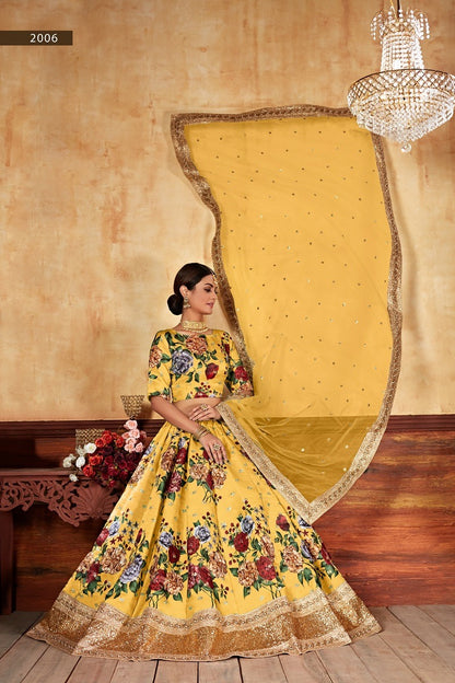 Floral Designer Lehenga Choli for Wedding & Festivals