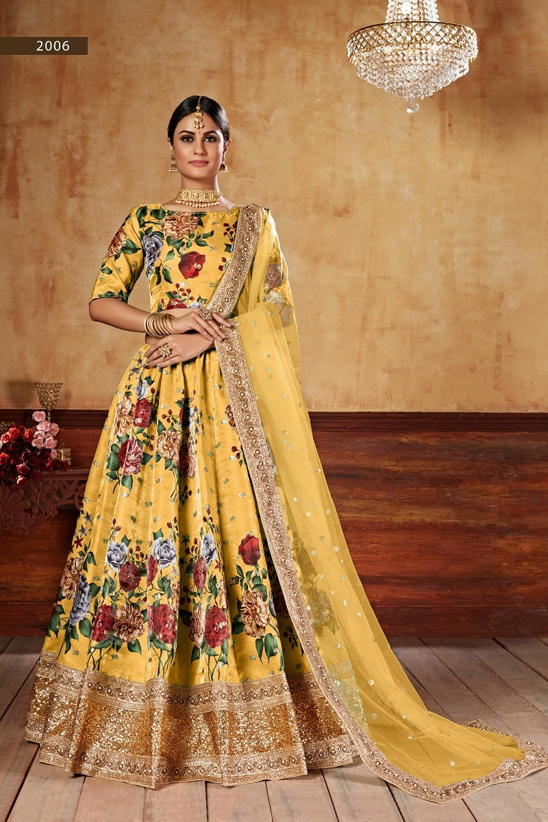 Floral Designer Lehenga Choli for Wedding & Festivals