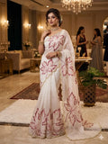 Floral Embroidered Saree