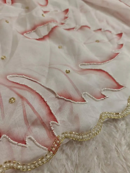 Floral Embroidered Saree