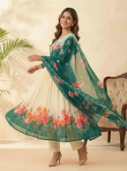 Floral Georgette Gown for Women