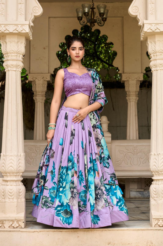 Floral Print Lehenga for Wedding & Anniversary wear