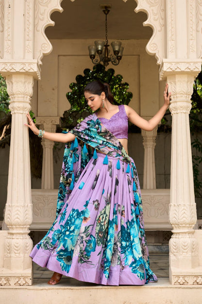 Floral Print Lehenga for Wedding & Anniversary wear