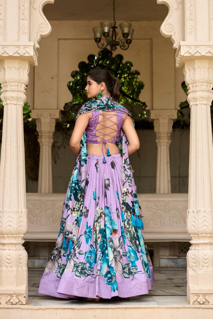Floral Print Lehenga for Wedding & Anniversary wear