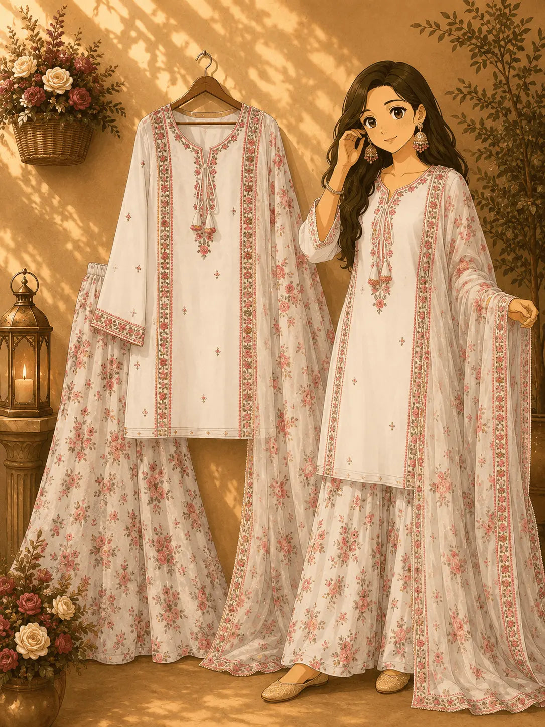 Floral Ready to Wear Suit