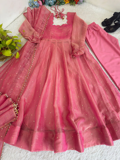 Full-Length Party Wear Gown Set