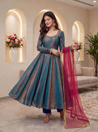 Full Sleeve Anarkali Gown Set