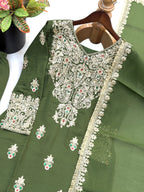 Full Sleeve Top-Bottom And Dupatta Set 
