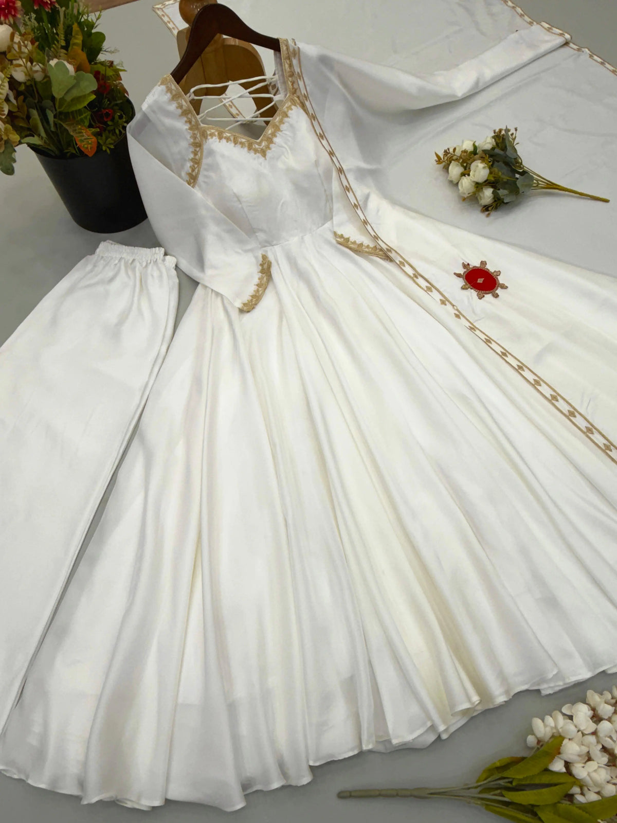 Fully Flair Gown with Dupatta