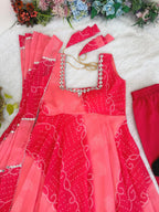 Georgette Chiffon Fox Gown
