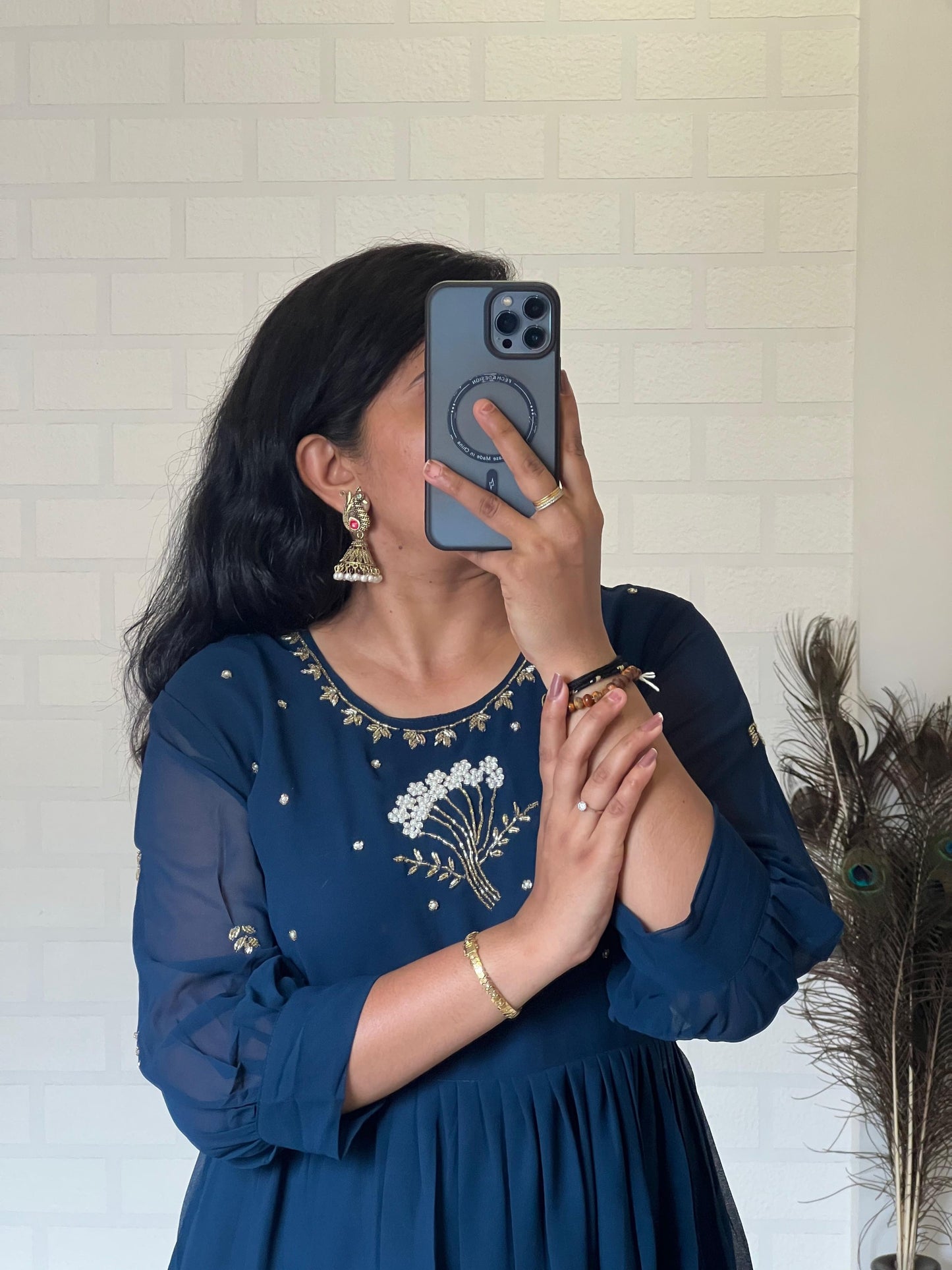 Georgette Handwork Kurti for Wedding & Festive Wear