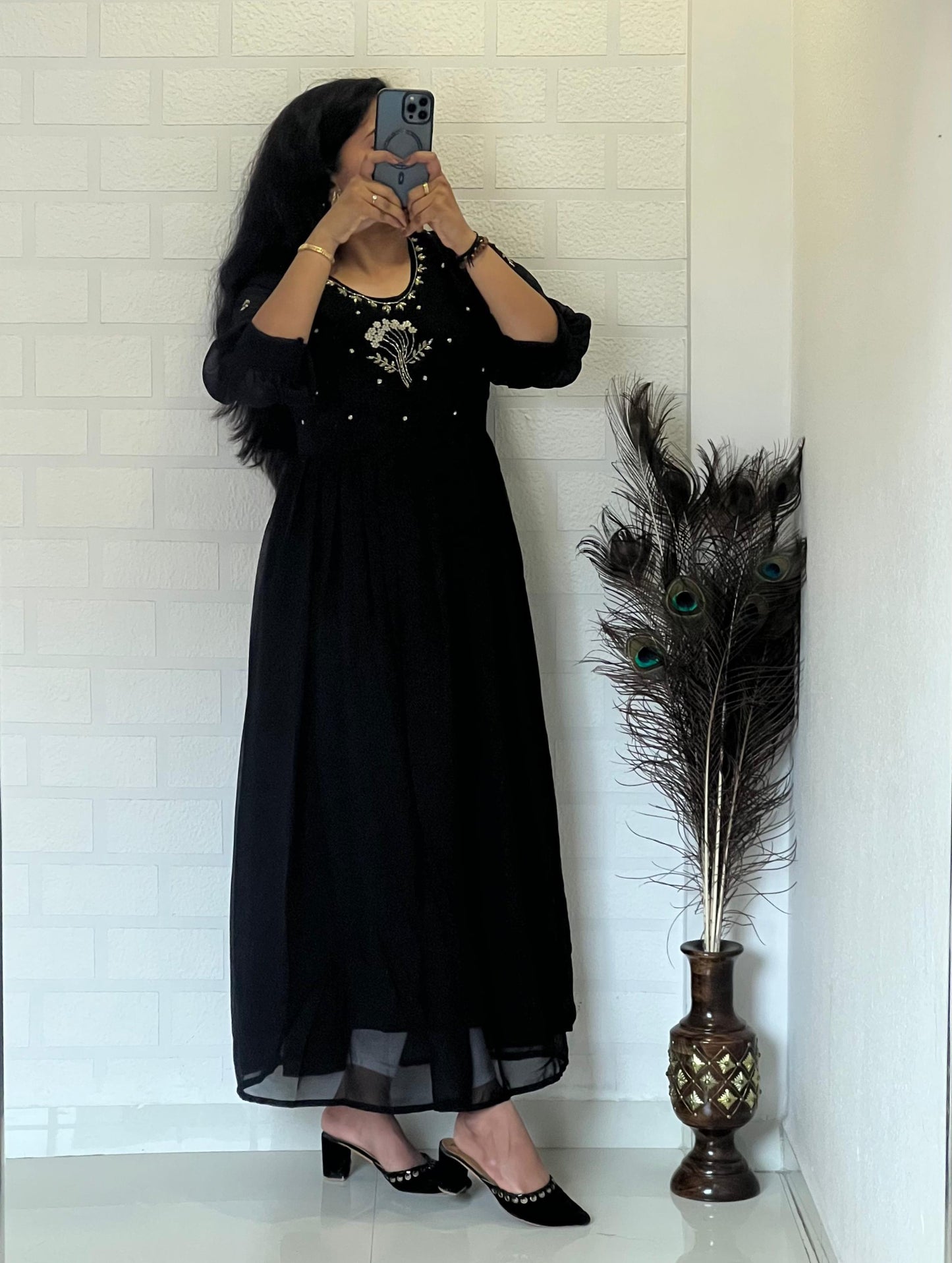 Georgette Handwork Kurti for Wedding & Festive Wear