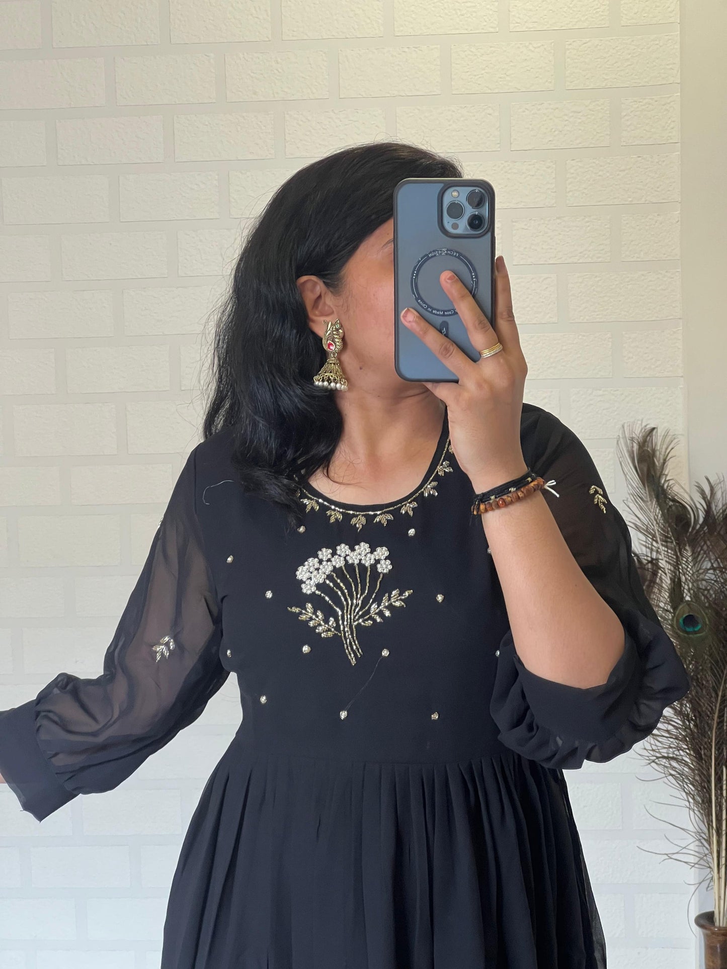 Georgette Handwork Kurti for Wedding & Festive Wear