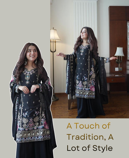 Georgette Kurti Palazzo Set