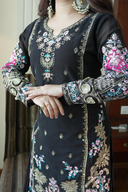 Georgette Kurti Palazzo Set