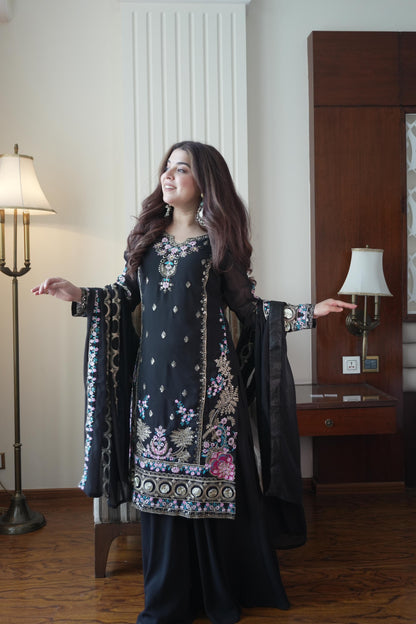 Georgette Kurti Palazzo Set