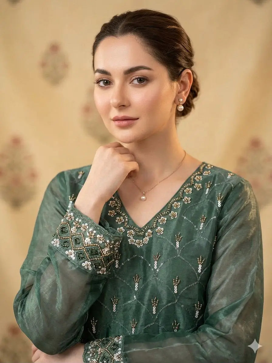 Green Traditional Suit for Women
