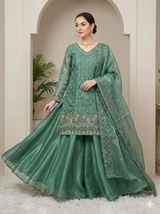 Green Traditional Suit for Women