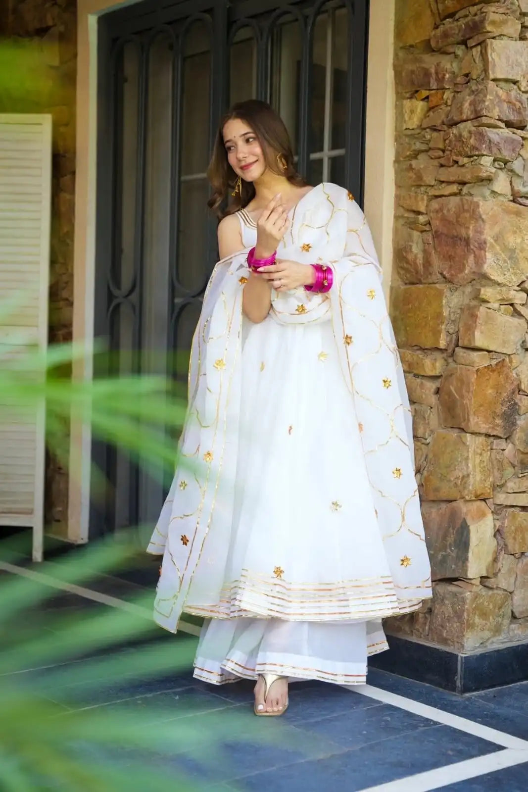 Handmade Anarkali Plazzo Set
