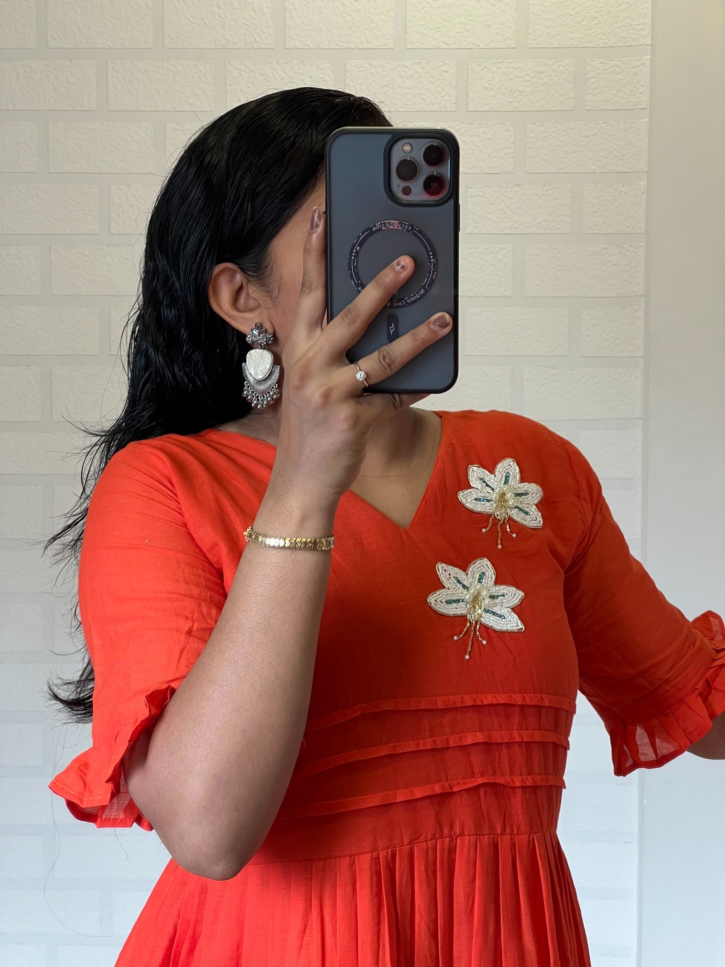 Handwork Mul Cotton Kurti for Festive & Gift Wear
