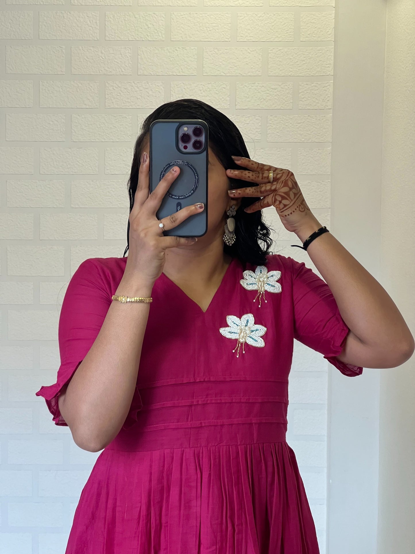 Handwork Mul Cotton Kurti for Festive & Gift Wear
