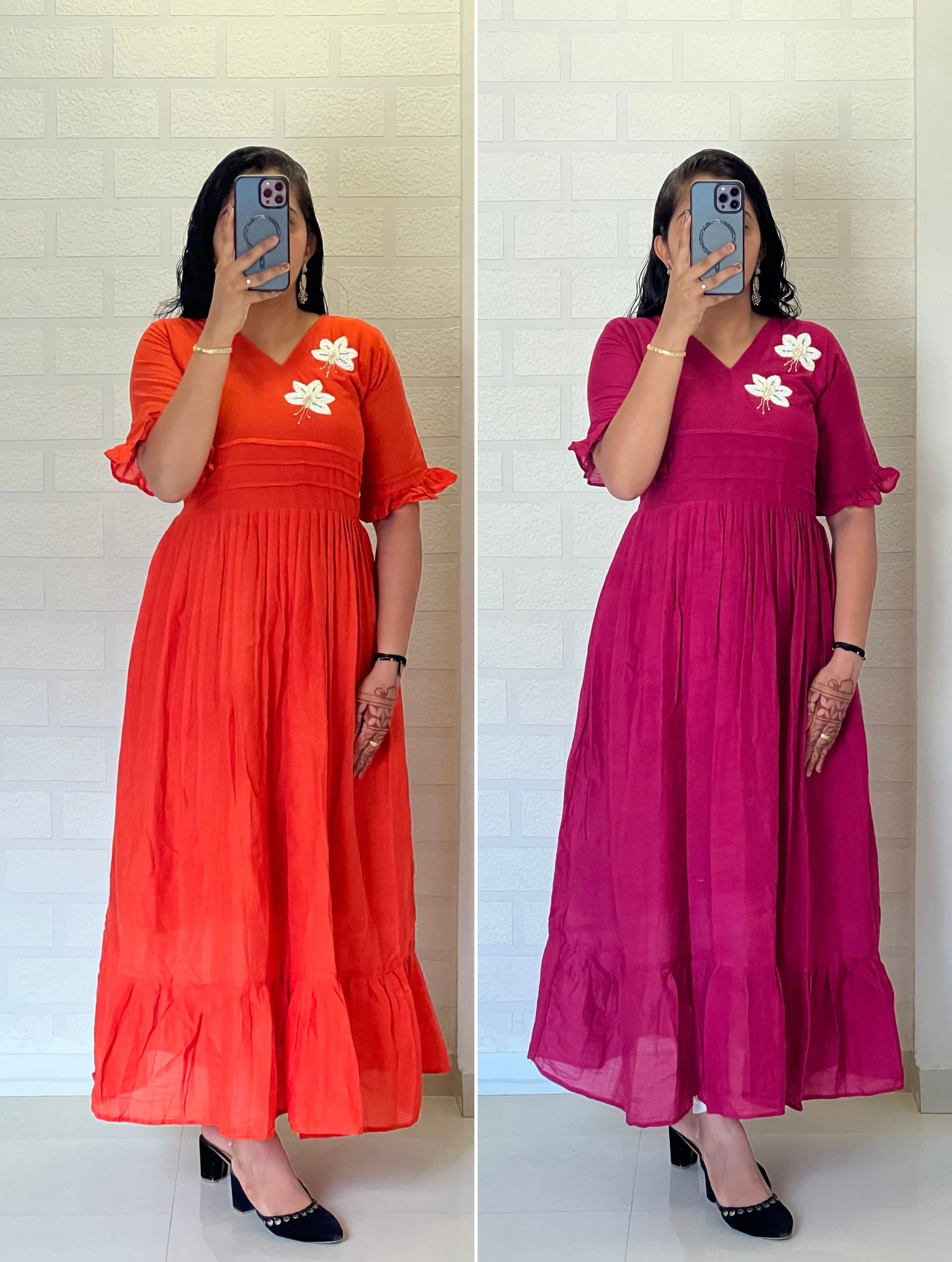 Handwork Mul Cotton Kurti for Festive & Gift Wear
