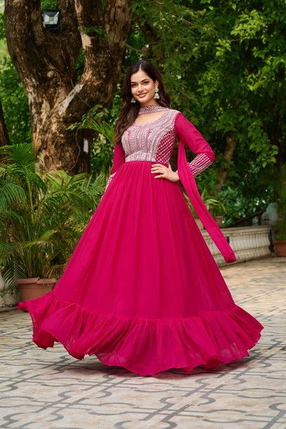 Heavy Embroidered Anarkali Gown Set | Wedding Collection