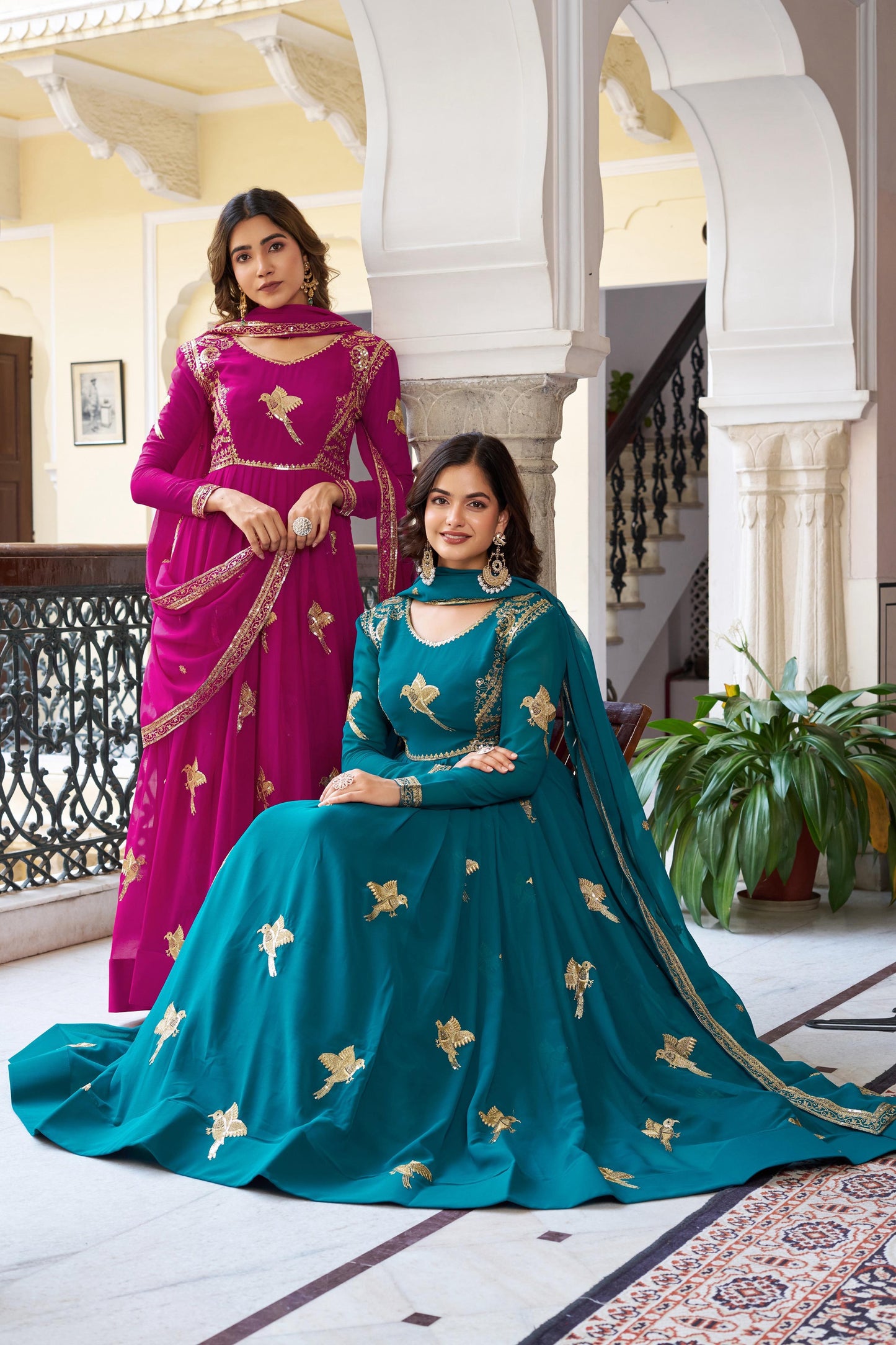 Heavy Work Anarkali Dress  Wedding & Party Collection