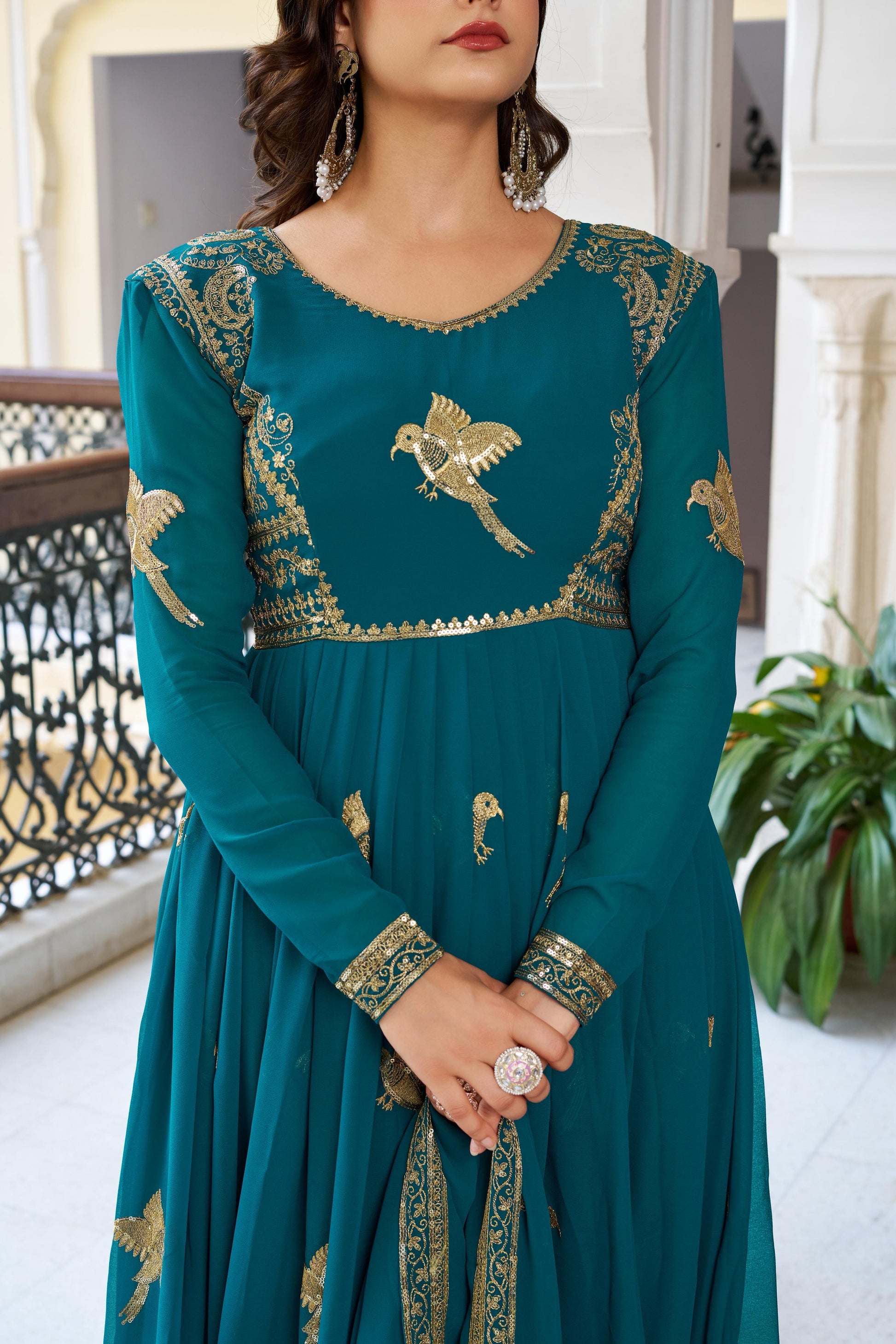 Heavy Work Anarkali Dress  Wedding & Party Collection