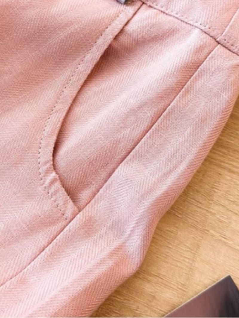 High-Waist Straight Trousers for Women  Casual Summer Pants