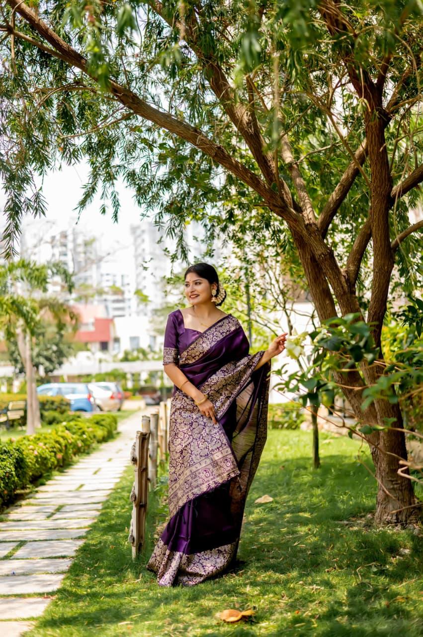 Kalamkari Handloom Raw Silk Saree for Wedding & Festive