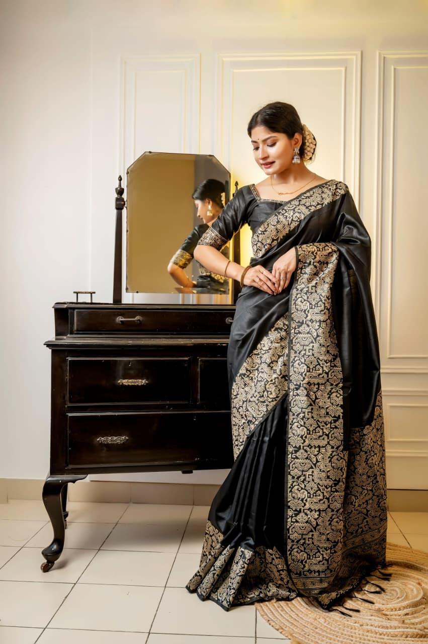 Kalamkari Handloom Raw Silk Saree for Wedding & Festive