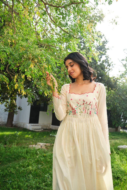 Khadi Cotton Kurta Pant Set with Dupatta for Women