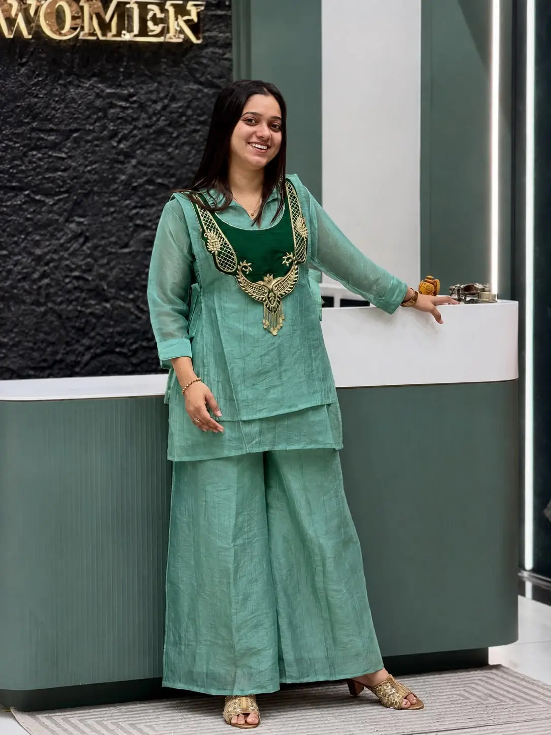 Kurti Palazzo set for Rakshabandhan