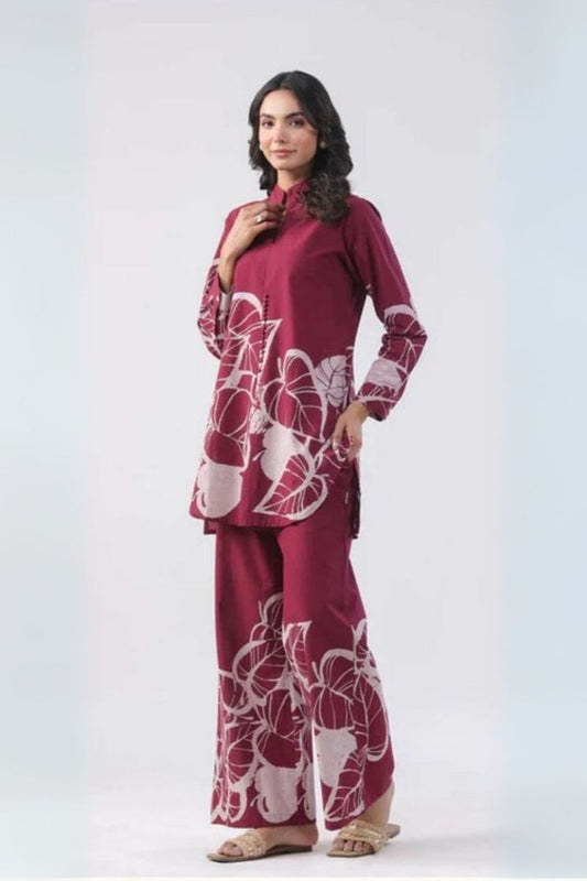 Money Plant printed Co-Ord Set for Women