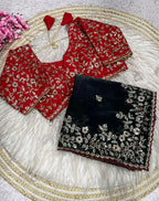 Mono Bangalori Fully Stitched Saree