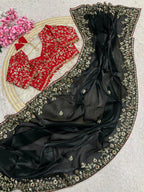 Mono Bangalori Fully Stitched Saree