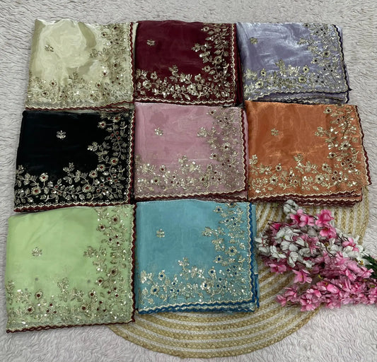 Mono Bangalori Fully Stitched Saree