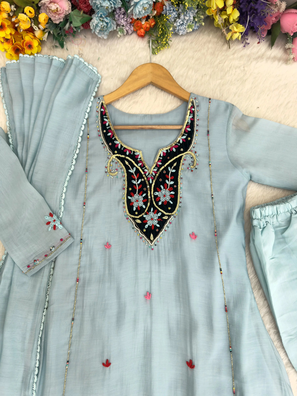Mul Chanderi Gown for Women