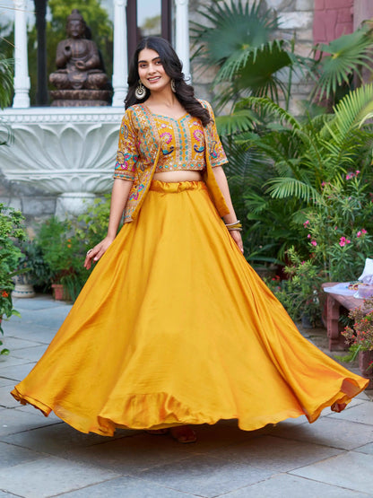 New Designer Festive Lehenga Choli & Koti for Women