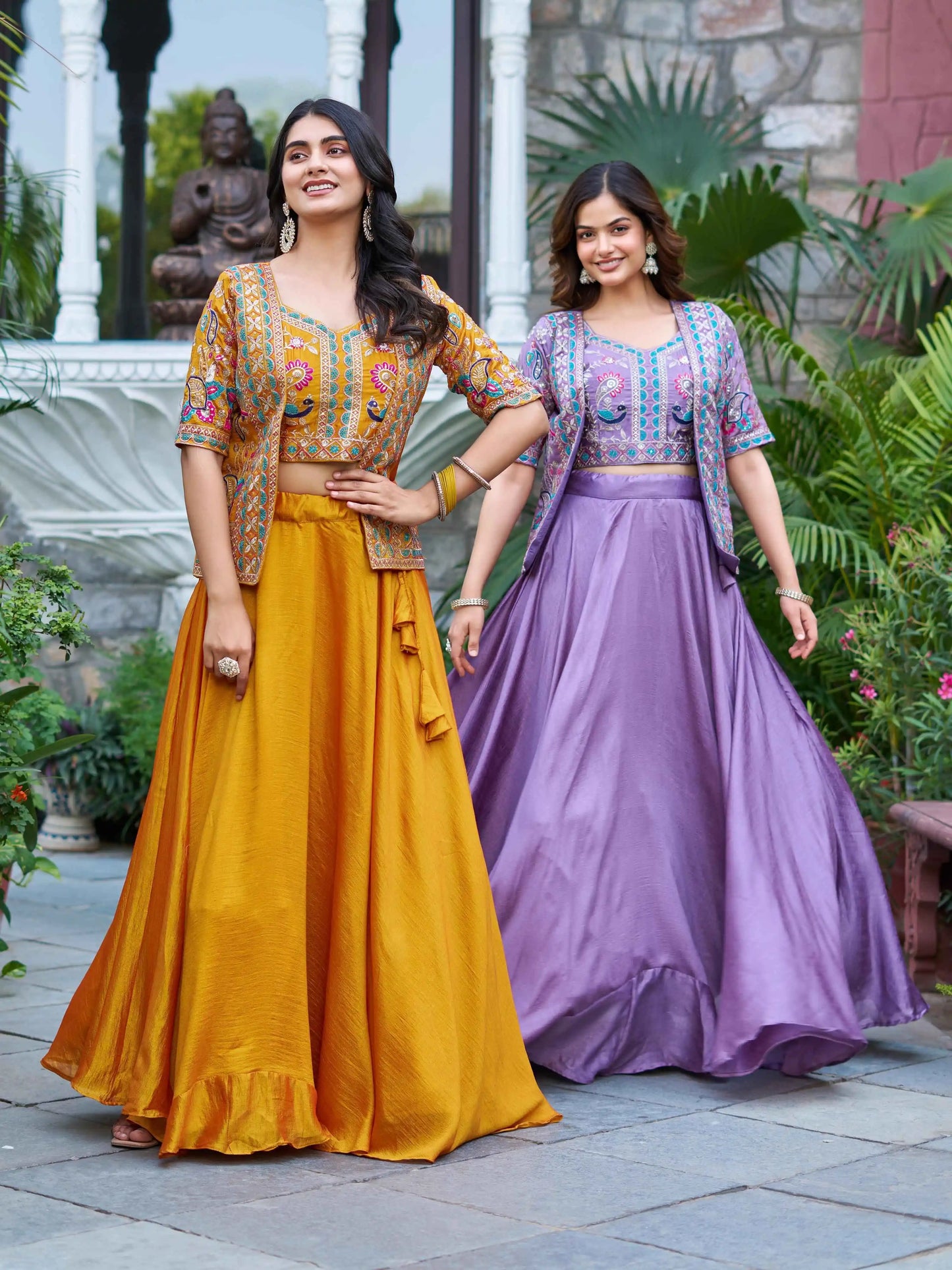 New Designer Festive Lehenga Choli & Koti for Women