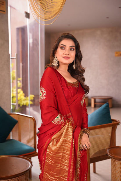 New Designer Jaipuri Silk Saree for Women