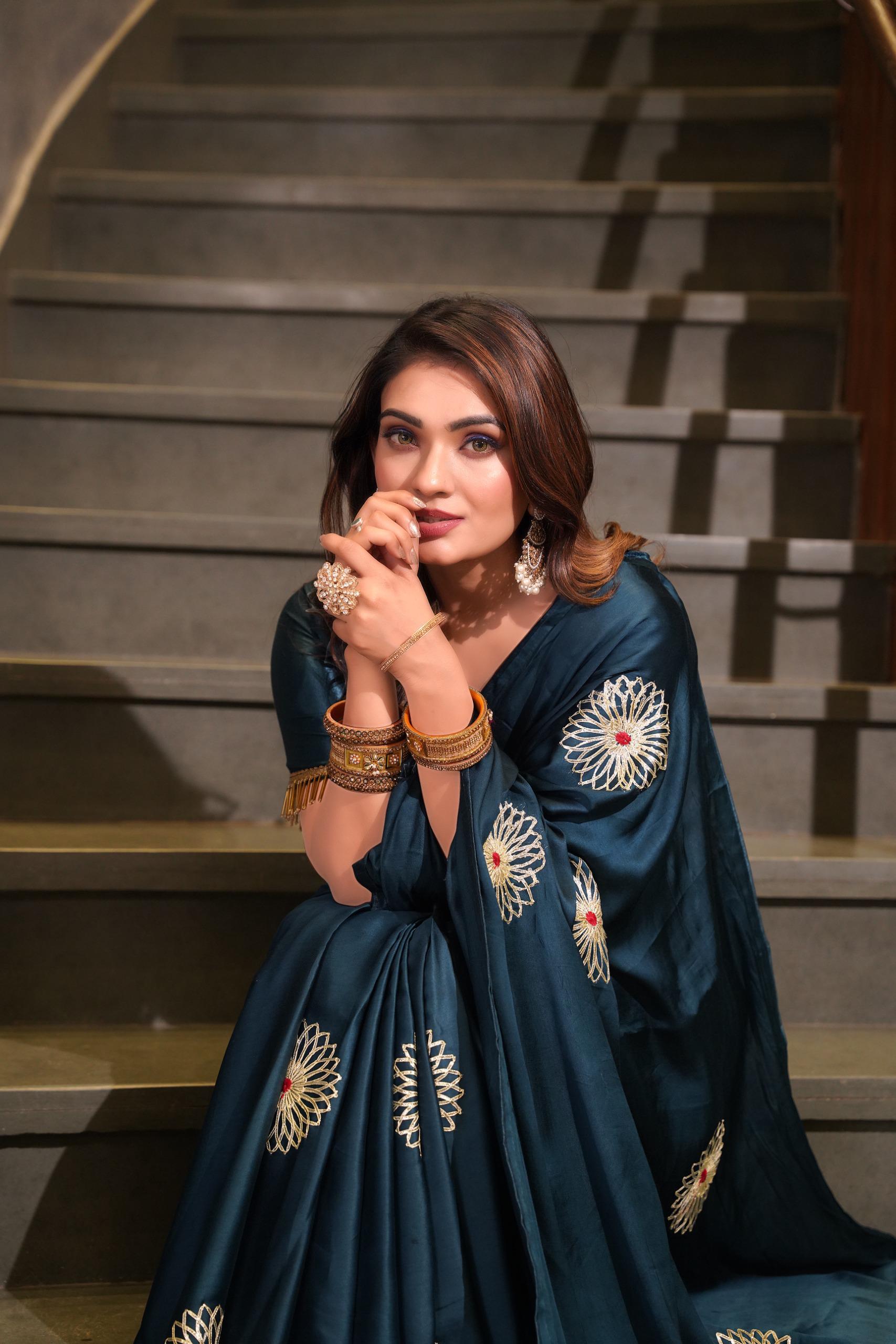 New Designer Jaipuri Silk Saree for Women