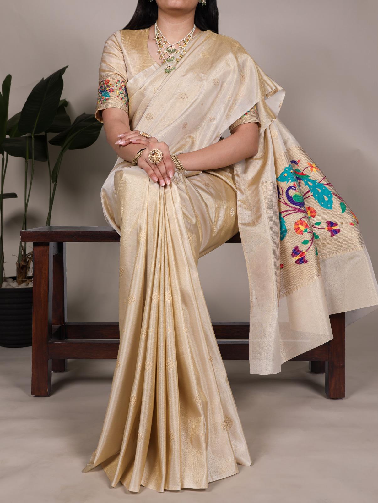 New Designer Tissue Silk Saree for Women
