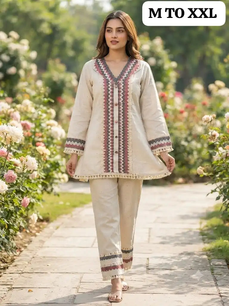 Off-White Dahlia Co-Ord Set